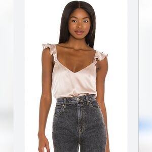 Cami NYC Cara Silk Cami Size XS in Sand